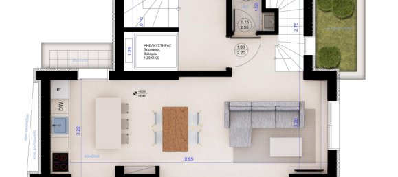 2 bedrooms Duplex for sale in Kalamaria, Thessaloniki, Central Macedonia, Macedonia and Thrace, Greece № 103102 4