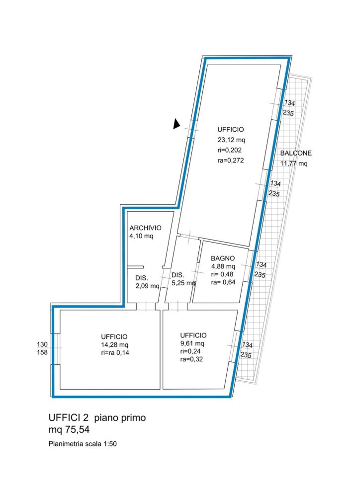  مكتب في Riccione, Italy 77متر مربع رقم 77337