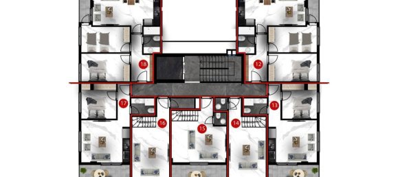 2-Zimmer Wohnung in Oba, Turkey, Nr. 9985 17
