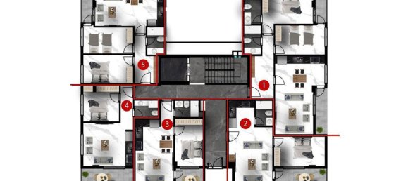 2-Zimmer Wohnung in Oba, Turkey, Nr. 9985 15