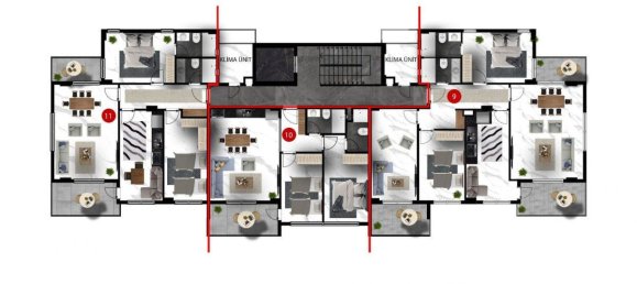 2-Zimmer Wohnung in Oba, Turkey, Nr. 9985 12