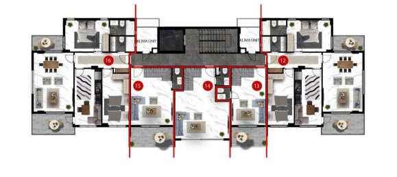 2-Zimmer Wohnung in Oba, Turkey, Nr. 9985 13