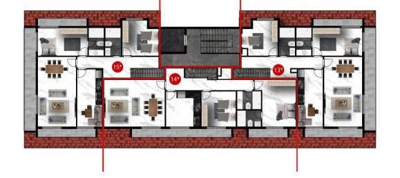 2-Zimmer Wohnung in Oba, Turkey, Nr. 9985 14