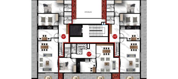 2-Zimmer Wohnung in Oba, Turkey, Nr. 9985 18