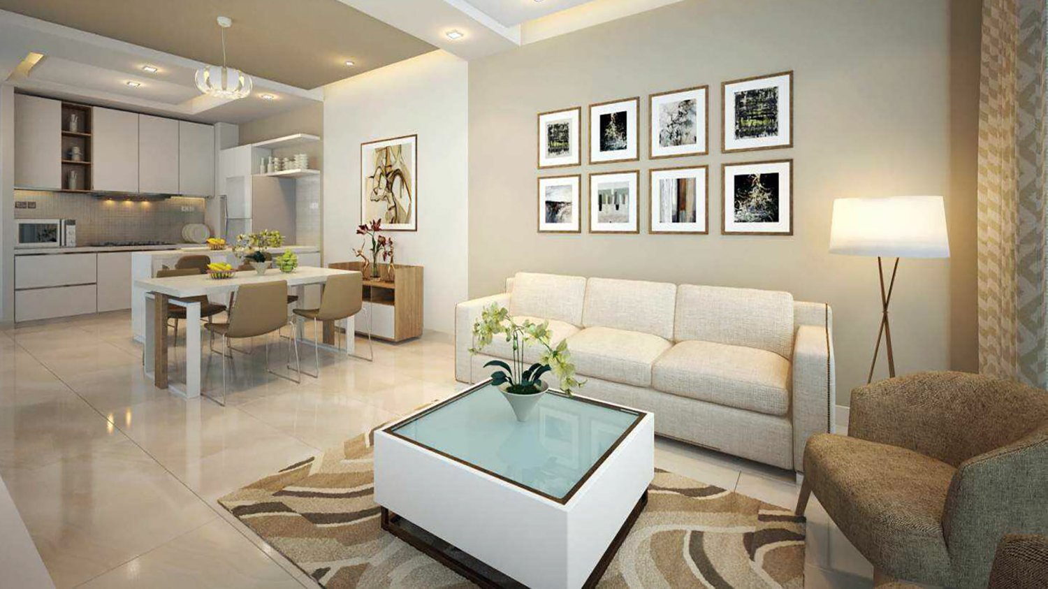 Квартира с 2 спальнями в DAR AL JAWHARA, Джумейра Вилладж Серкл, ОАЭ № 58474