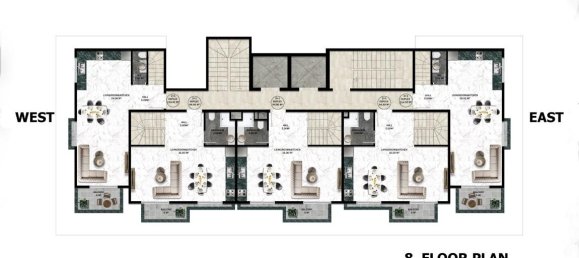 2 rooms Apartment in Turkler, Turkey No. 29872 23