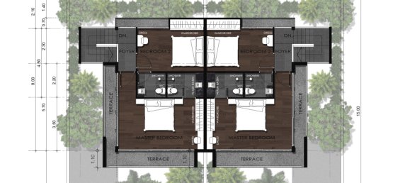 Таунхаус с 2 спальнями в Villa Sumalee, Пхукет, Таиланд № 29376 15