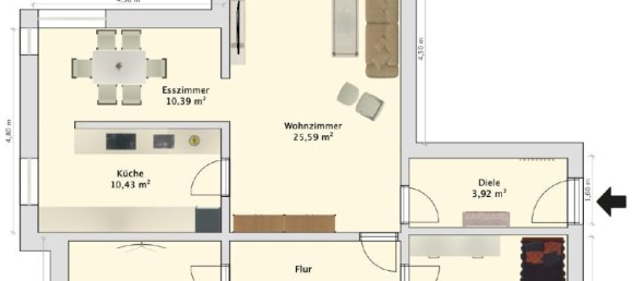 3 rooms Apartment in Wilhelmshaven, Germany No. 219454 3