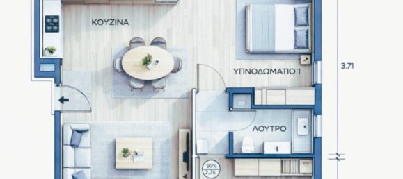 2 dormitorios apartamento en venta en Athens, Central Athens, Attica, Greece № 103342 3