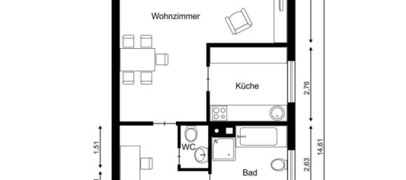 1 غرف نوم شقة في Bergisch Gladbach, Germany رقم 70984 11