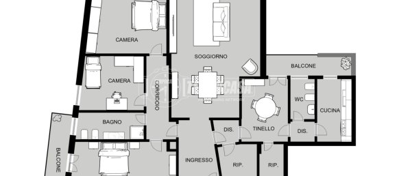 Apartamento de 3 dormitorios en Sassari, Italy No. 144018 24