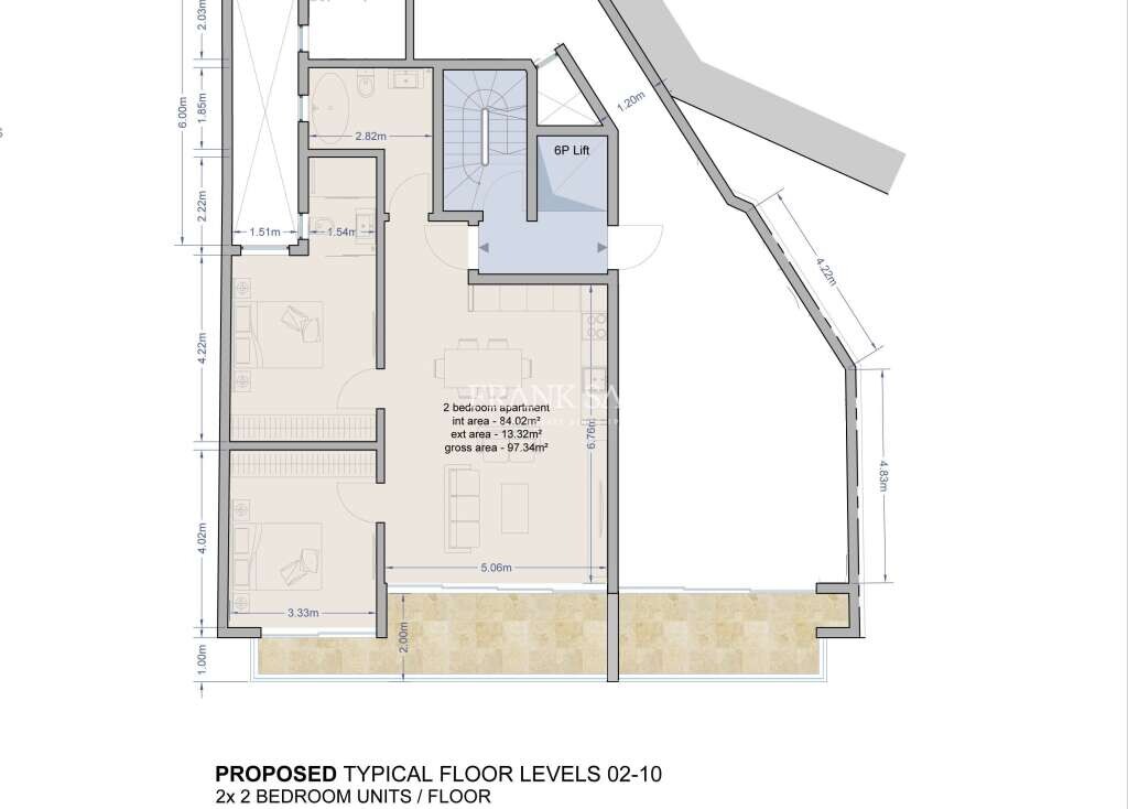 2 Schlafzimmer Wohnung in Sliema, Malta, Nr. 1734
