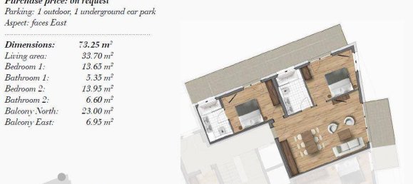 Apartamento T2 em St. Anton am Arlberg, Austria N.º 189122 3