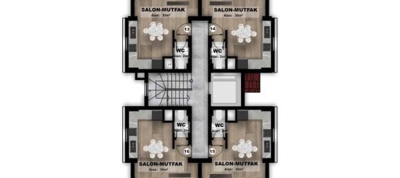 2 rooms Apartment in Alanya, Turkey No. 29812 15