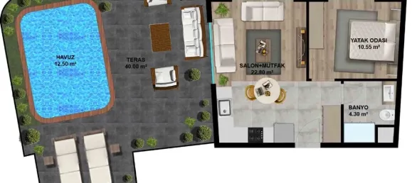 Appartement 1+1 à Aksu, Turkey No. 32704 24