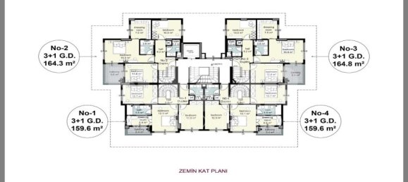 شقة 2+1 في Alanya, Turkey رقم 14415 21