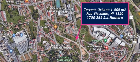 Terreno en Sao Joao da Madeira, Portugal 1000 m² No. 78857 2