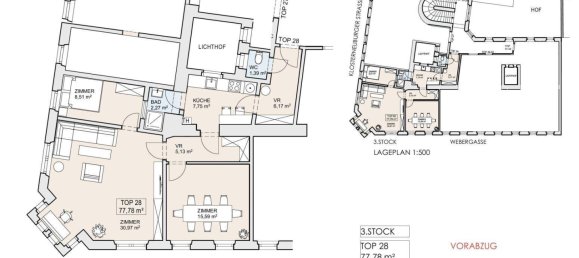 Apartamento de 3 habitaciónes en Brigittenau, Austria No. 41421 17