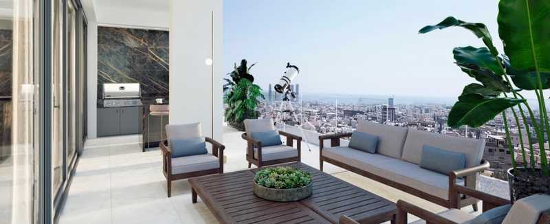 Пентхаус с 3 спальнями в Агиос Афанасиос, Кипр № 13297