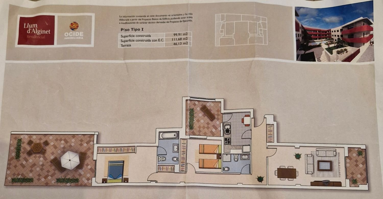 2 bedrooms Apartment in Alginet, Spain No. 221111