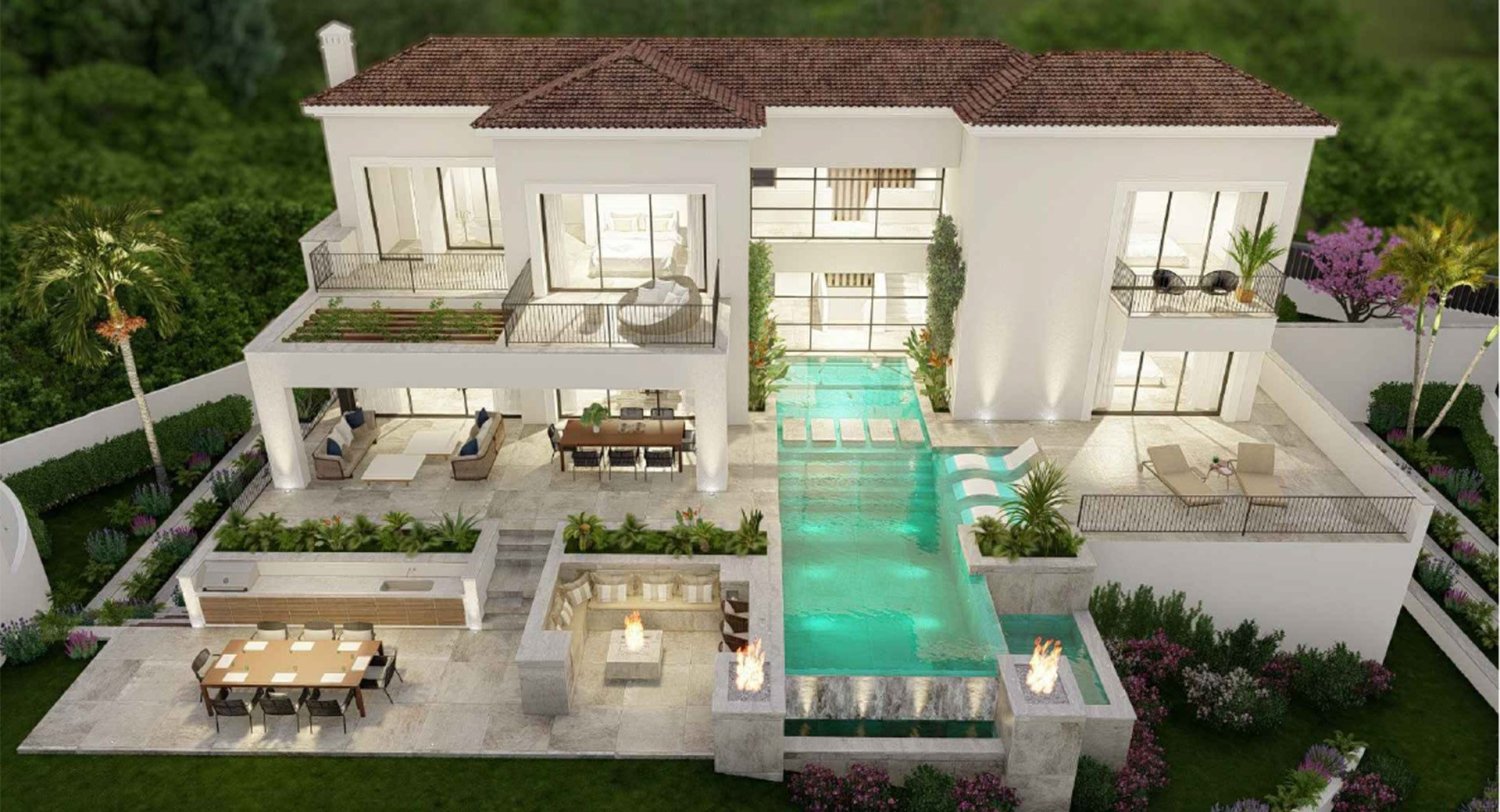 5 غرف نوم فيلا في El Herrojo, Spain رقم 4739