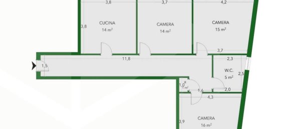 Apartamento de 4 divisões em Bologna, Italy N.º 27825 5