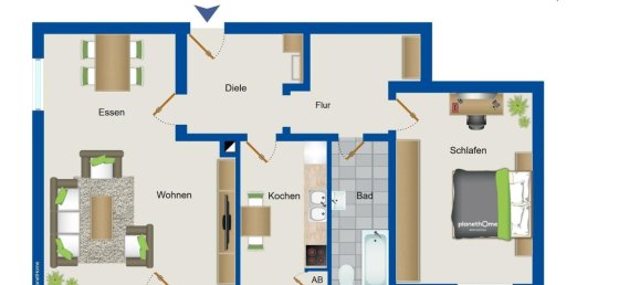 Apartamento de 2 divisões em Essen, Germany N.º 7359 11