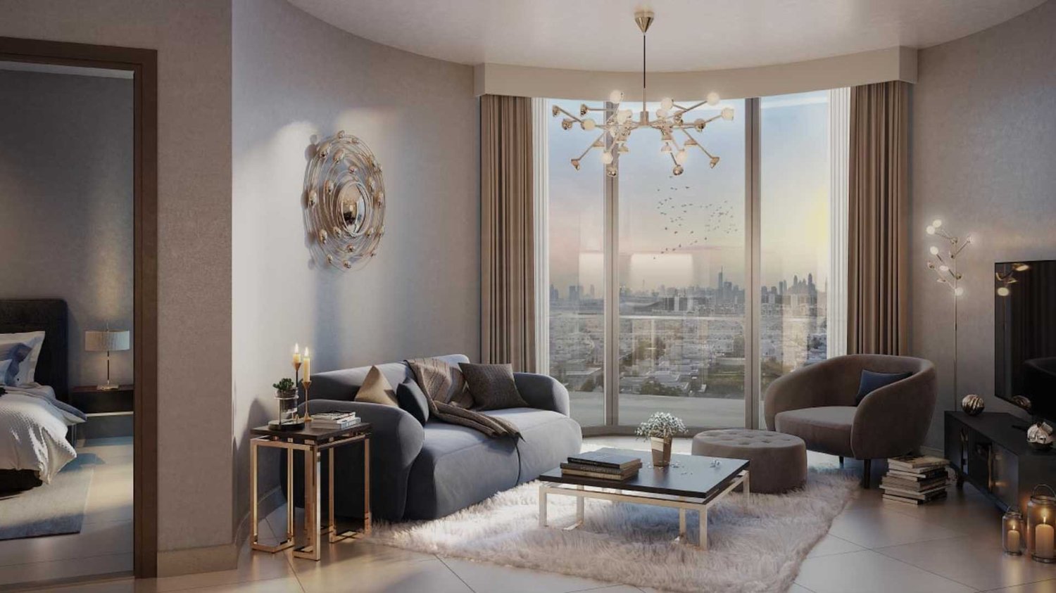 Apartamento de 1 dormitorio en AZIZI PLAZA, Al Furjan, UAE No. 59482