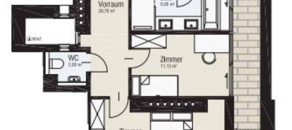Dúplex de 3 habitaciónes en Alsergrund, Austria No. 193235 14