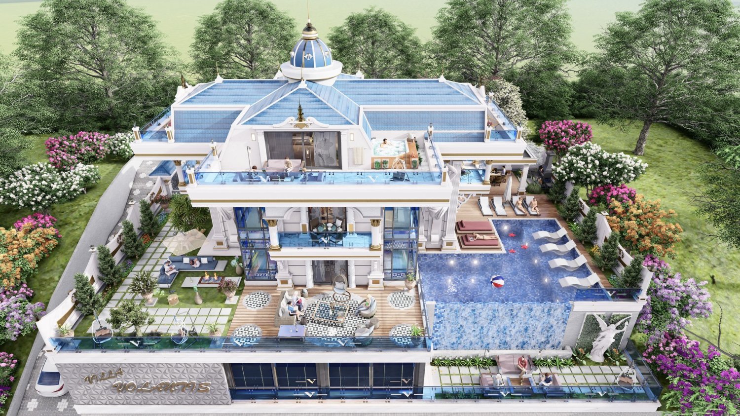 Villa 6+1 in Kargicak, Turkey, Nr. 12827