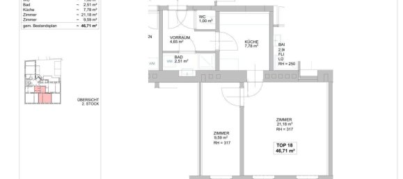 2 rooms Apartment in Meidling, Austria No. 260643 10