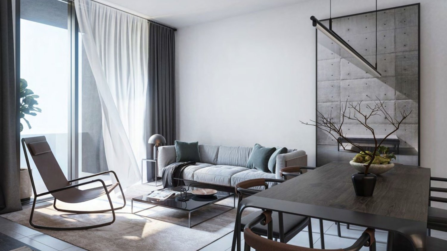 Квартира с 1 спальней в TIRAZ, Aljada, ОАЭ № 60819