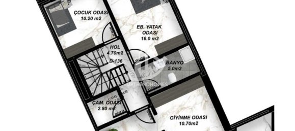 Квартира 1+1 в Газипаша, Турция № 7237 17
