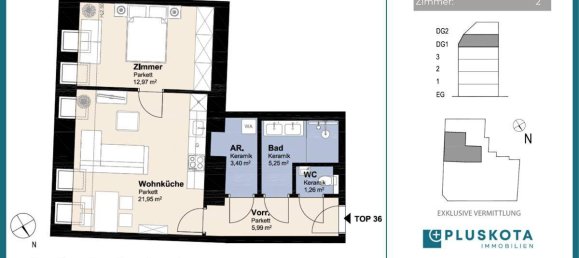 Apartamento de 1 dormitorio en Favoriten, Austria No. 198599 9