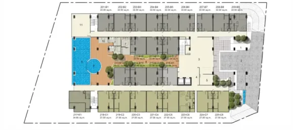 Wohnung in Phuket, Thailand 22.5m², Nr. 173636 16