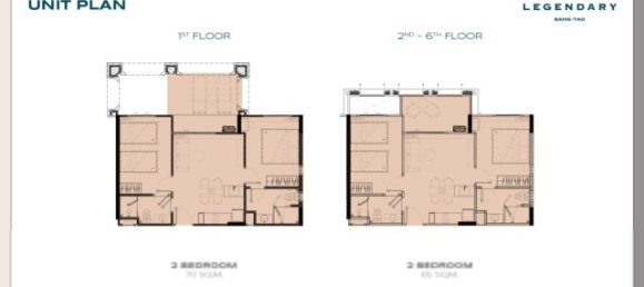 Кондоминиум с 2 спальнями в Банг Тао, Таиланд № 12637 7
