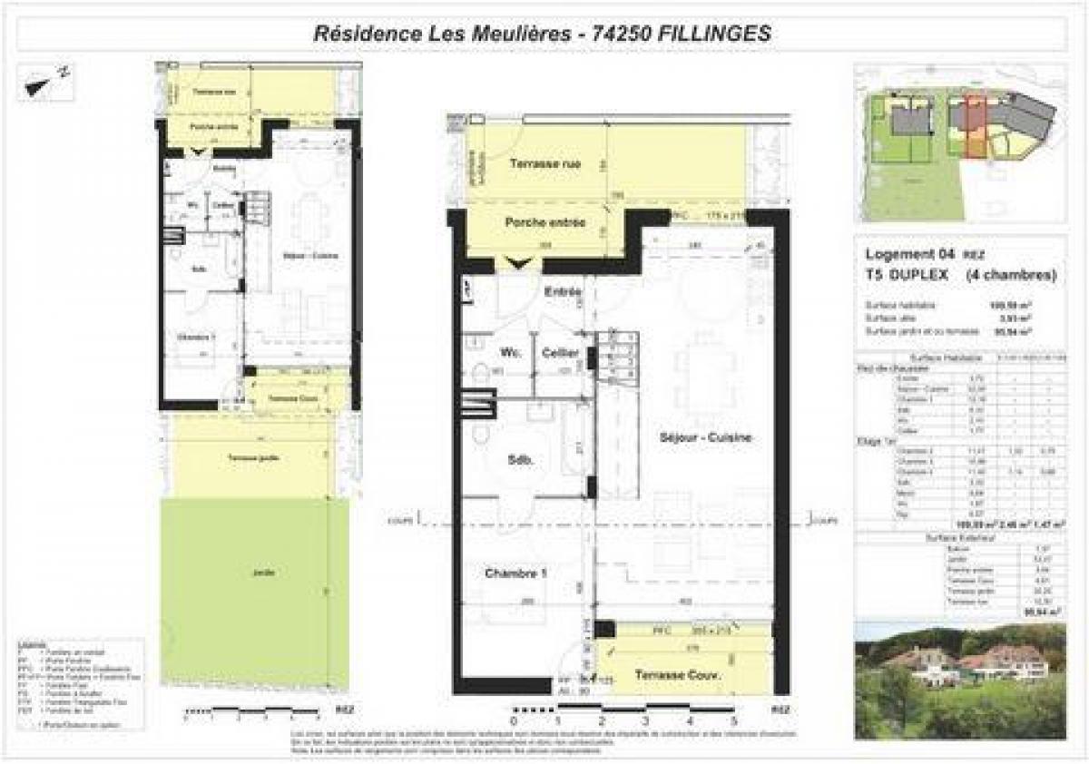 4 Schlafzimmer Eigentumswohnung in Fillinges, France, Nr. 31525