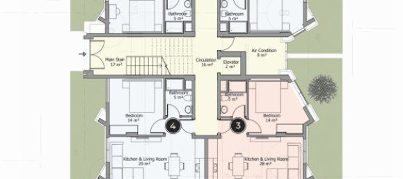 2غرفة بانتهاوس في Mahmutlar, Turkey رقم 9620 14