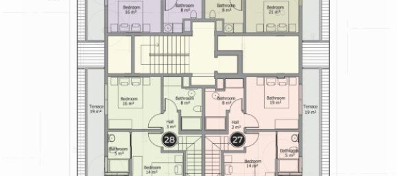 2غرفة بانتهاوس في Mahmutlar, Turkey رقم 9620 21