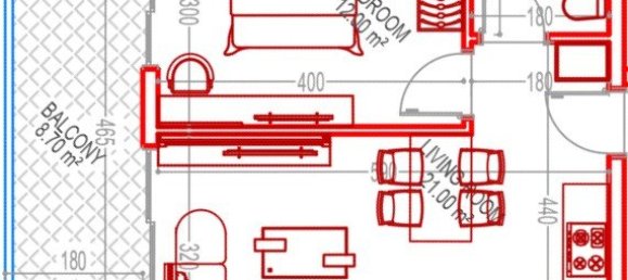 Wohnung 1+1 in Yekta Sunrise Residence, Gazipasa, Turkey, Nr. 39812 2