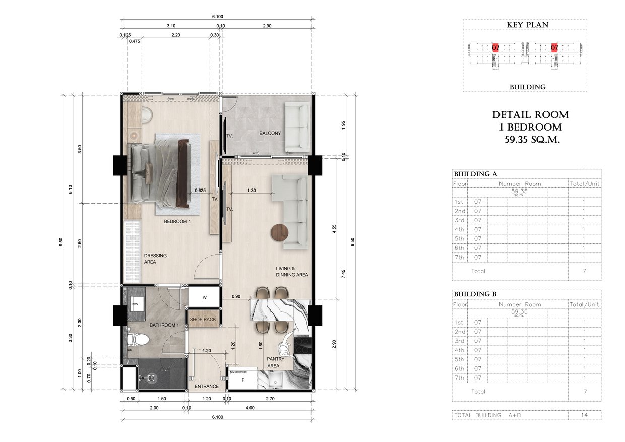 383 chambres Appartement à Pattaya, Thailand No. 33557