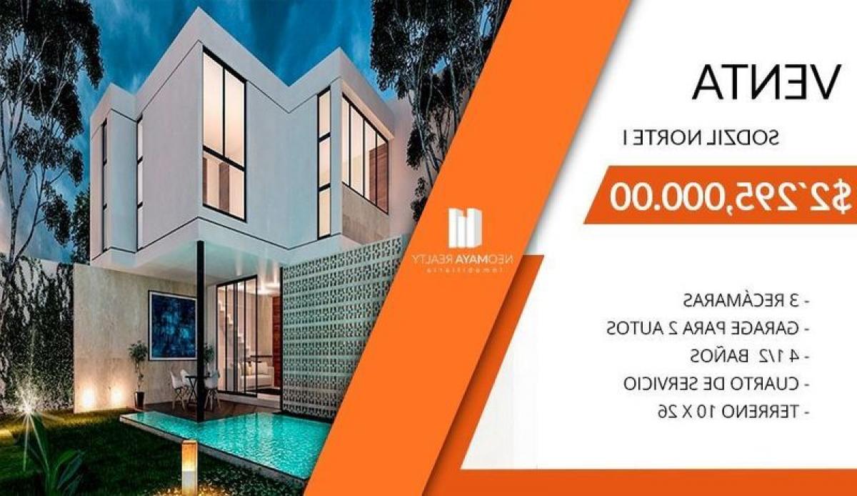 3 bedrooms House in Yucatan, Mexico No. 185134