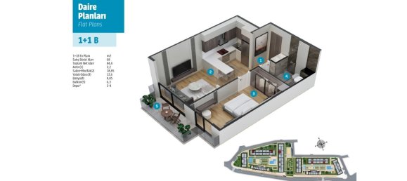 2 rooms Apartment in Maltepe, Turkey No. 27228 5