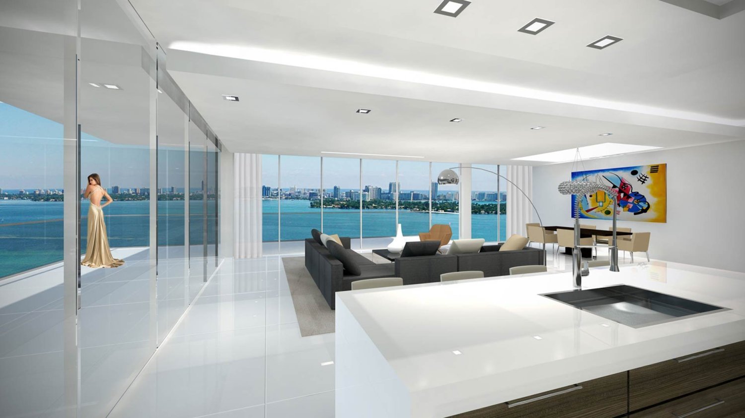 3 Schlafzimmer Wohnung in Miami, USA, Nr. 616154