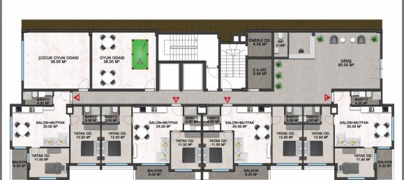 2 rooms Apartment in Avsallar, Turkey No. 9851 22