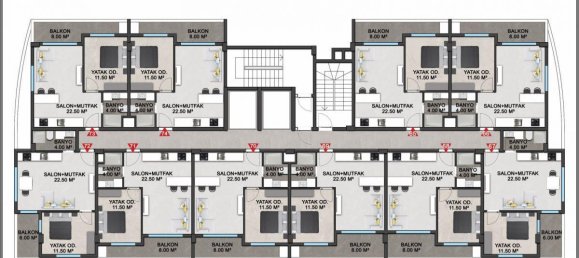 2 rooms Apartment in Avsallar, Turkey No. 9851 24