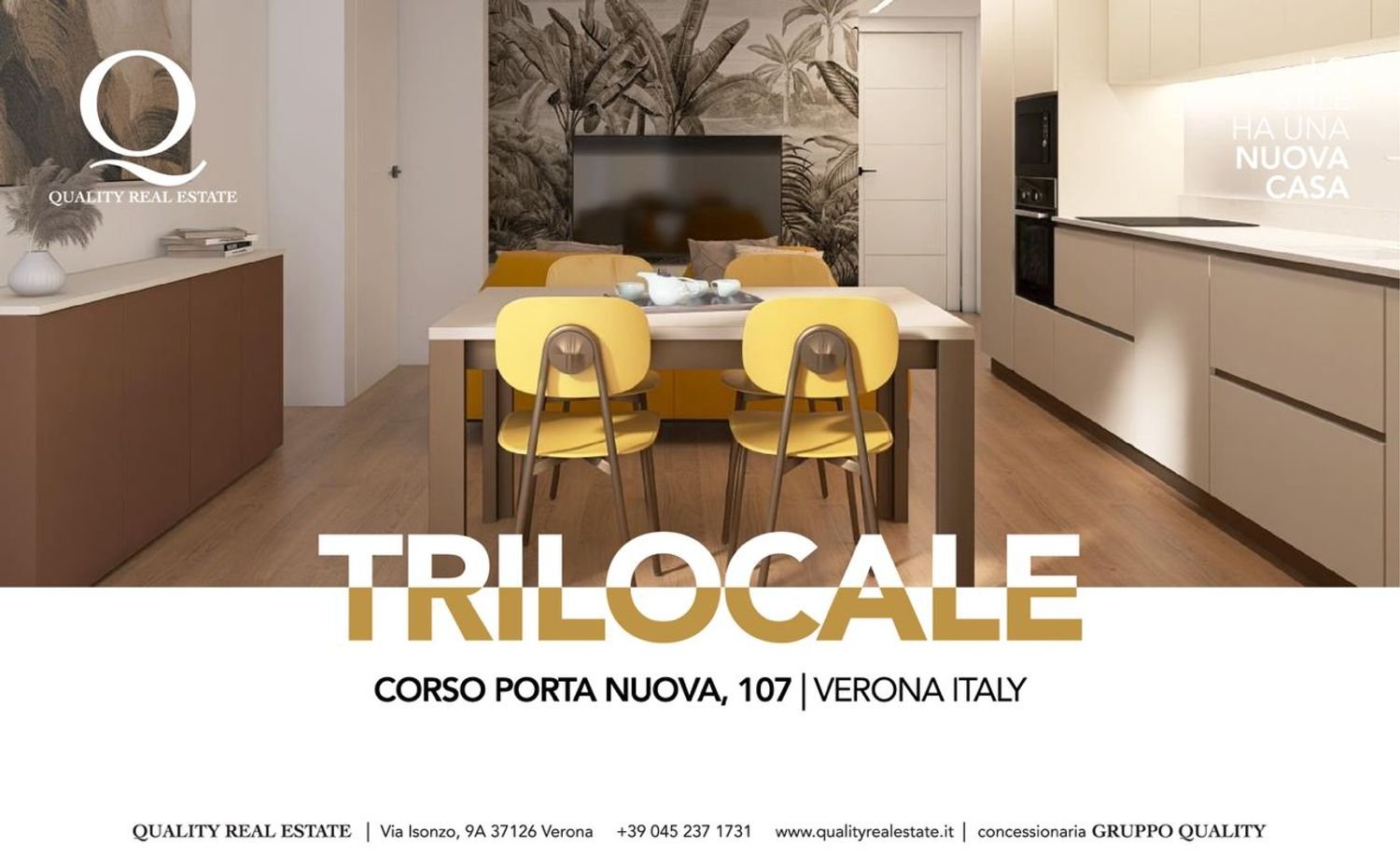 3 rooms Apartment in Verona, Italy No. 222718
