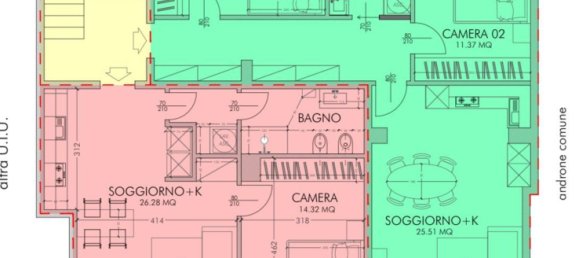 Квартира с 3 комнатами в Монца, Италия № 275378 10