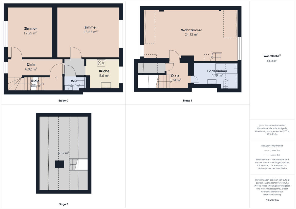 Дуплекс с 1 спальней в Киль, Германия № 356880