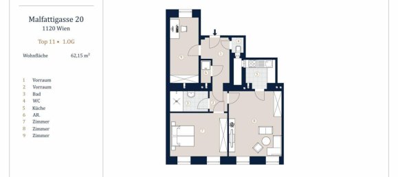 3-Zimmer Wohnung in Meidling, Austria, Nr. 195250 22